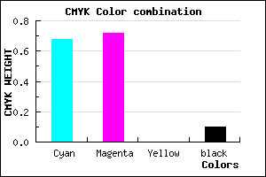 #4941E5 color CMYK mixer