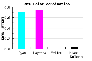 #4941F7 color CMYK mixer