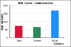 rgb background color #4942A8 mixer