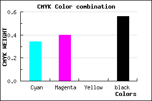 #49436F color CMYK mixer