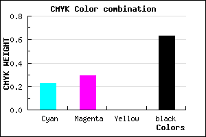 #49435F color CMYK mixer