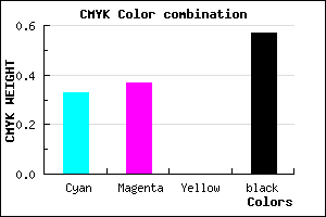 #49456D color CMYK mixer