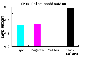 #49476B color CMYK mixer