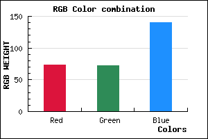 rgb background color #49488C mixer
