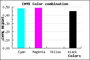 #49488D color CMYK mixer
