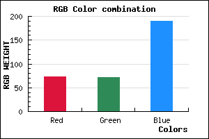 rgb background color #4948BE mixer