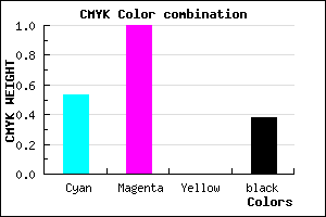 #4A009D color CMYK mixer