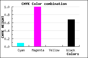 #4A0051 color CMYK mixer