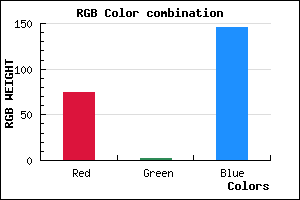 rgb background color #4A0292 mixer