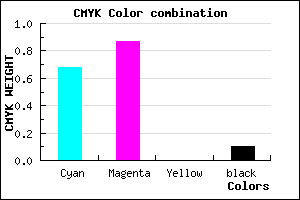 #4A1EE5 color CMYK mixer
