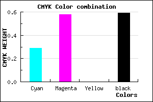 #4A2C68 color CMYK mixer