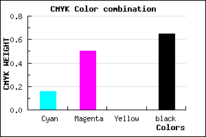 #4A2C58 color CMYK mixer