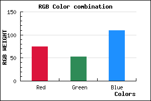 rgb background color #4A356D mixer
