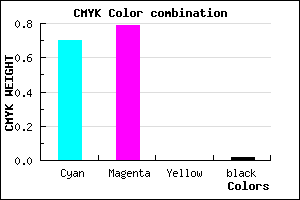 #4A35FA color CMYK mixer