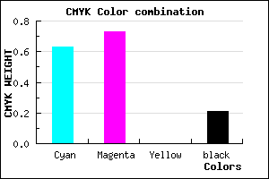#4A36C9 color CMYK mixer