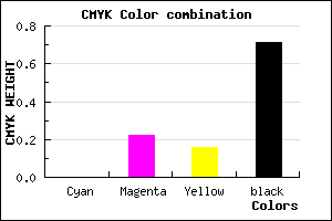 #4A3A3E color CMYK mixer
