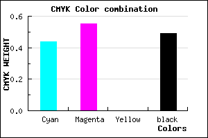 #4A3B83 color CMYK mixer