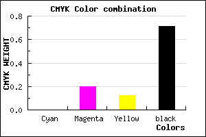 #4A3B41 color CMYK mixer