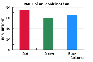 rgb background color #4A3B41 mixer