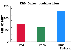 rgb background color #4A3C82 mixer