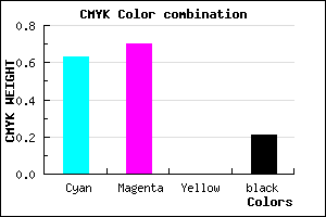 #4A3CCA color CMYK mixer