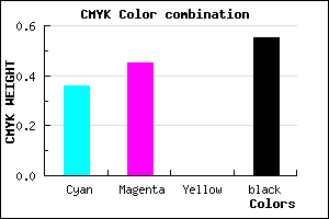 #4A3F73 color CMYK mixer