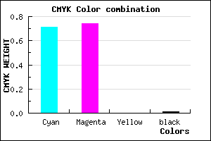#4A41FC color CMYK mixer