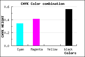 #4A4270 color CMYK mixer