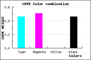 #4A4389 color CMYK mixer