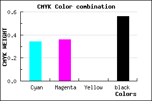 #4A4870 color CMYK mixer