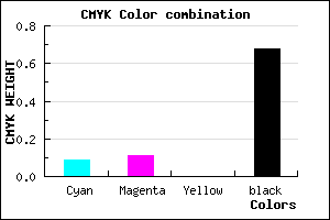 #4A4851 color CMYK mixer