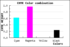 #4A08C4 color CMYK mixer