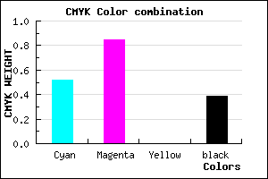 #4B179B color CMYK mixer