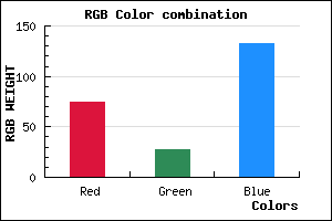 rgb background color #4B1B85 mixer