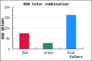 rgb background color #4B1CA2 mixer