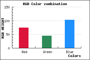 rgb background color #4B2D67 mixer