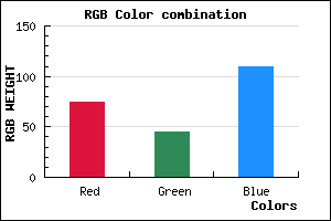 rgb background color #4B2D6D mixer