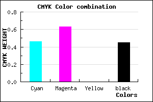 #4B338B color CMYK mixer
