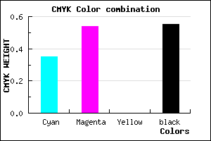 #4B3573 color CMYK mixer