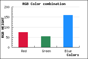 rgb background color #4B369F mixer