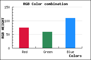 rgb background color #4B3B6D mixer