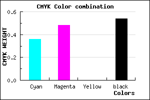 #4B3D75 color CMYK mixer