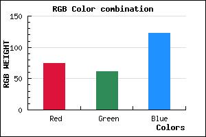 rgb background color #4B3D7B mixer