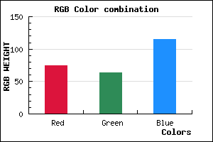 rgb background color #4B3F73 mixer
