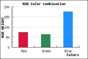 rgb background color #4B40B0 mixer