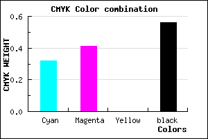 #4B416F color CMYK mixer