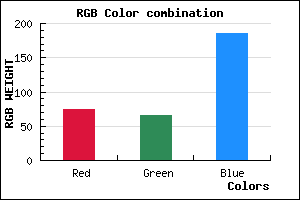 rgb background color #4B41BA mixer