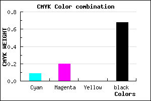 #4B4252 color CMYK mixer