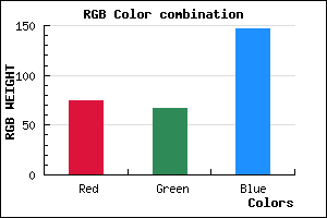 rgb background color #4B4393 mixer