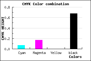 #4B4351 color CMYK mixer